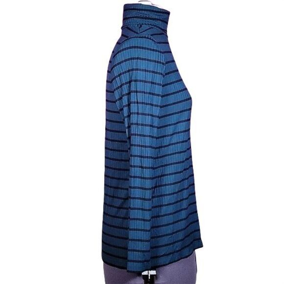Charter Club Striped Turtleneck Top Sz S - Picture 3 of 10
